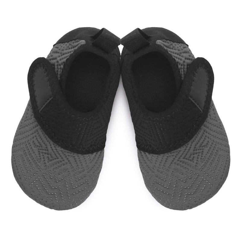 BARERUN Soft Baby Boys Girls Water Shoes Infant Barefoot Quick -Dry Anti- Slip Aqua Sock for Beach Swim Pool Grey 6-12 Months Infant - Image 4